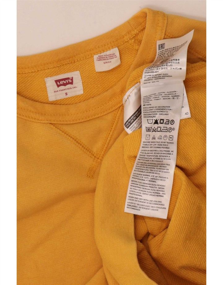 Levi's Herren-Sweatshirt-Pullover, klein, gelbe Baumwolle