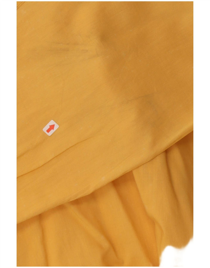 Gianni Versace Herrenhemd IT 48 mittelgelbe Baumwolle