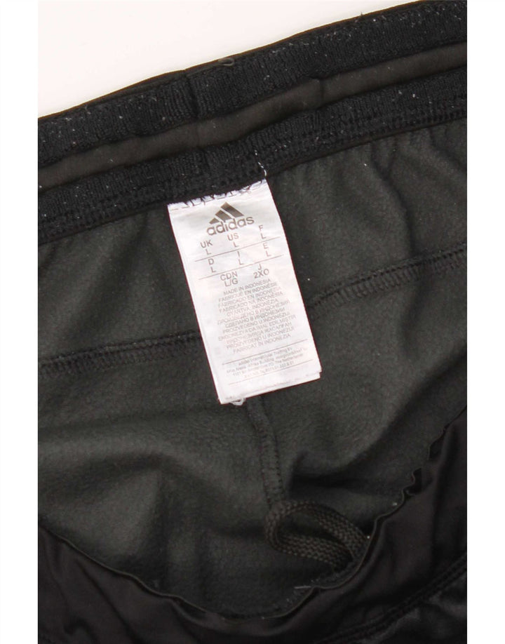 Adidas Herren Climawarm Trainingshose, groß, aus schwarzem Polyester