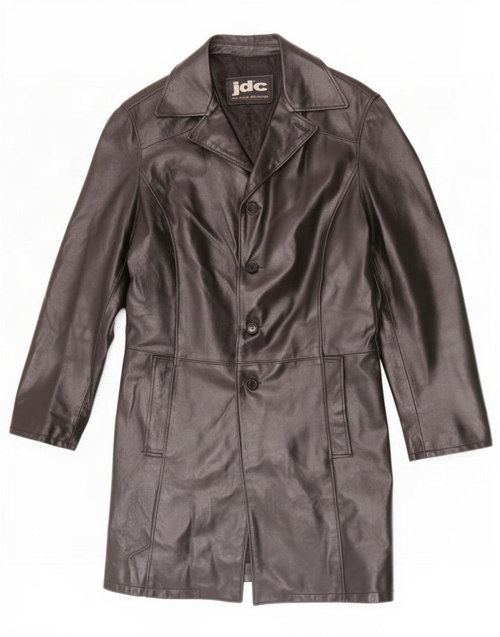 JDC Herren Ledermantel UK 38 Medium Schwarz