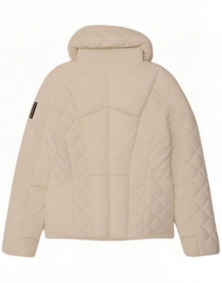 Byblos Damen Wattierte Jacke IT 44 Mittelweißes Polyester