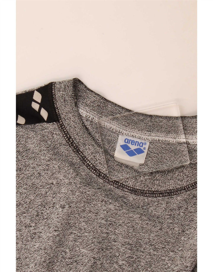 Arena Herren-T-Shirt mit Grafik, groß, Grau, Farbblock