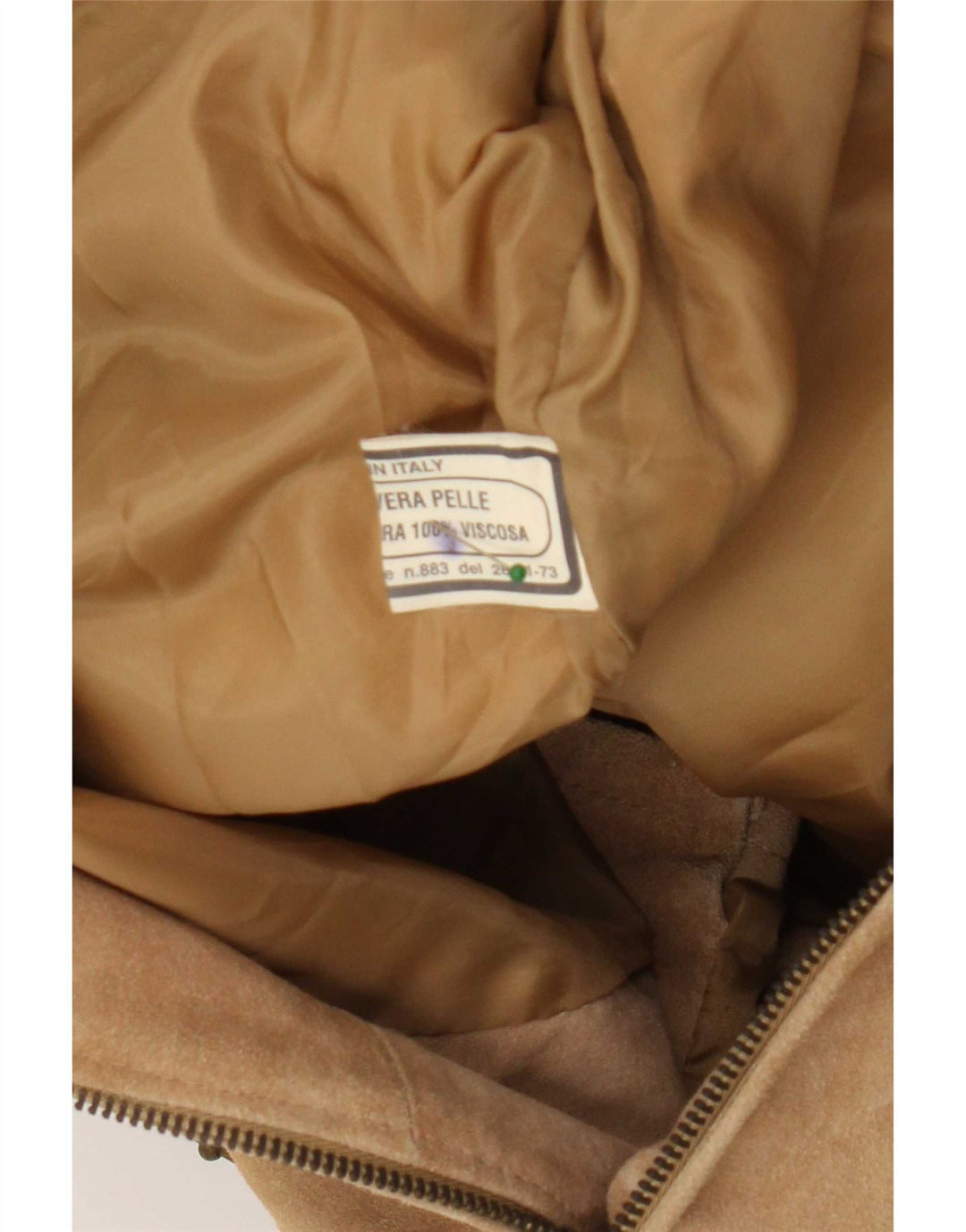 Bellucci Herren Wildlederjacke IT 54 2XL Beige Leder