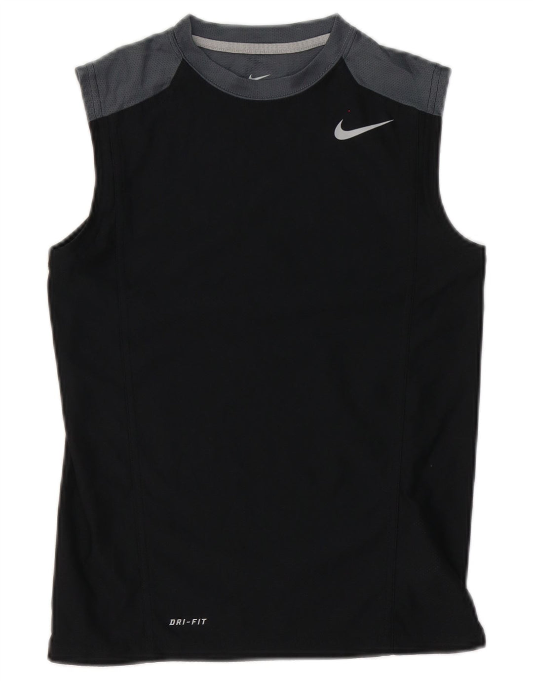 Nike Damen Dri Fit Weste Top UK 10 Small Schwarz Colourblock Polyester