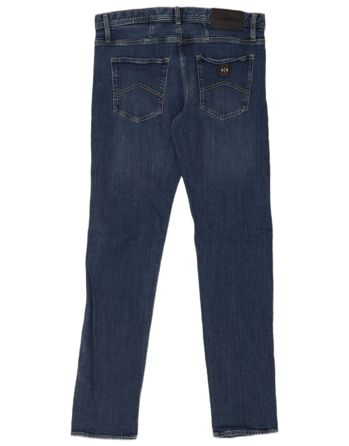 Armani Exchange Damen Slim Jeans W32 L34 Blaue Baumwolle