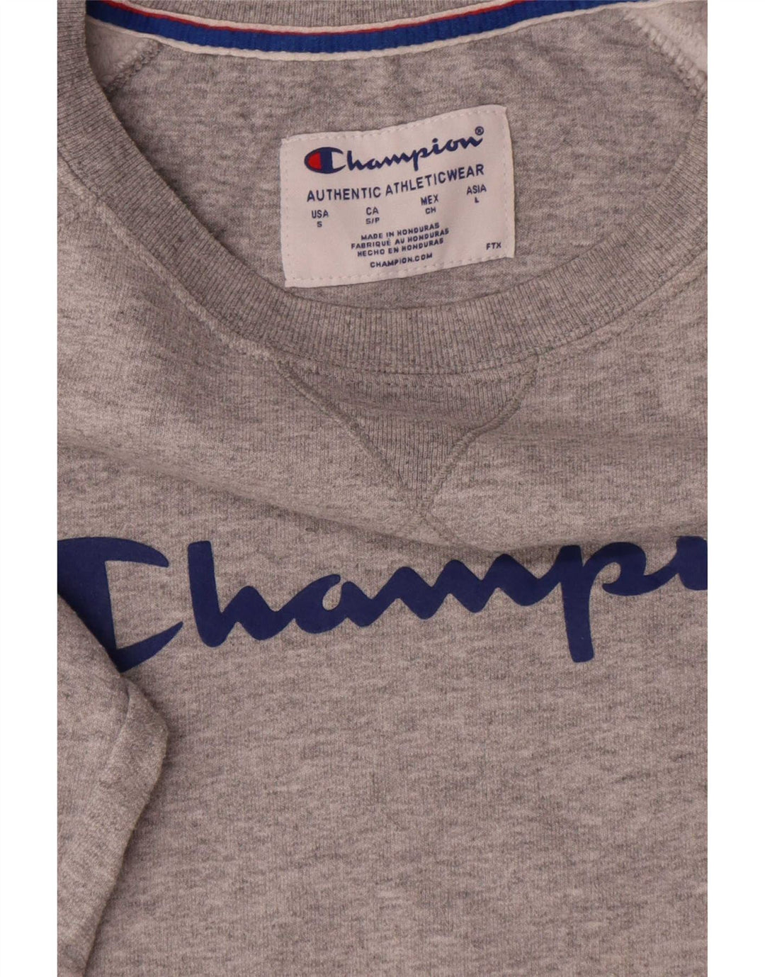 Champion Herren-Sweatshirt mit Grafik, Größe S, Grau, Baumwolle