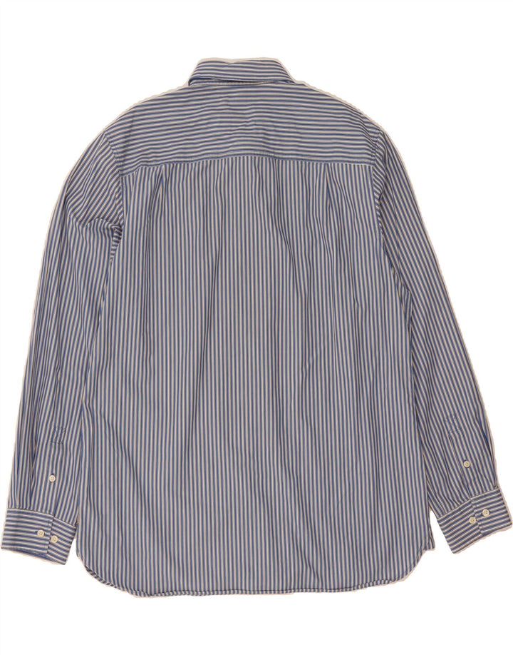 TIMBERLAND Mens Shirt XL Blue Striped Cotton Vintage Timberland and Second-Hand Timberland from Messina Hembry 