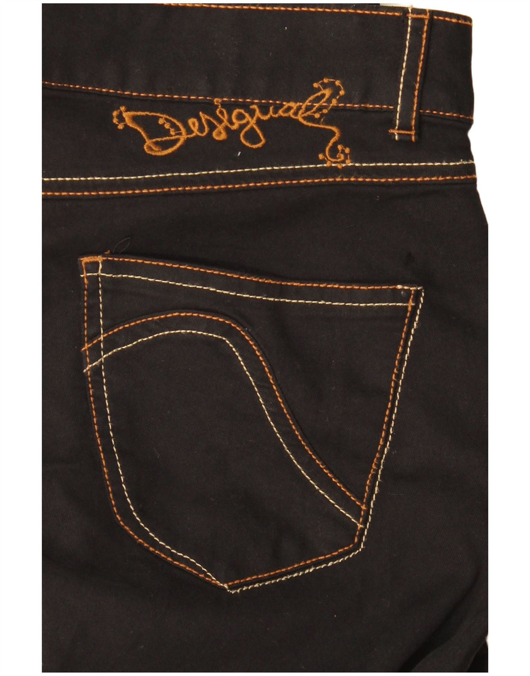 Desigual Damen Slim Freizeithose W30 L30 Schwarz