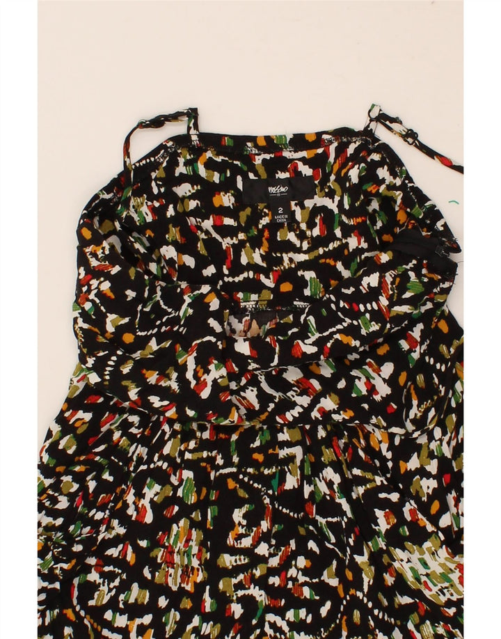 MOSSIMO Womens Abstract Pattern Sundress UK 2 2XS Multicoloured Cotton Vintage Mossimo and Second-Hand Mossimo from Messina Hembry 