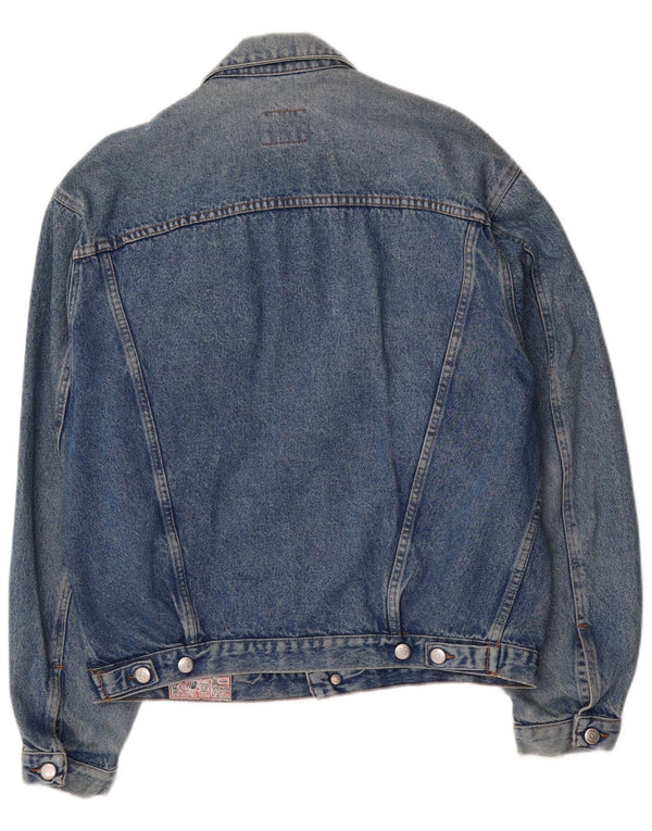 Rifle Herren Jeansjacke UK 40 Große blaue Baumwolle
