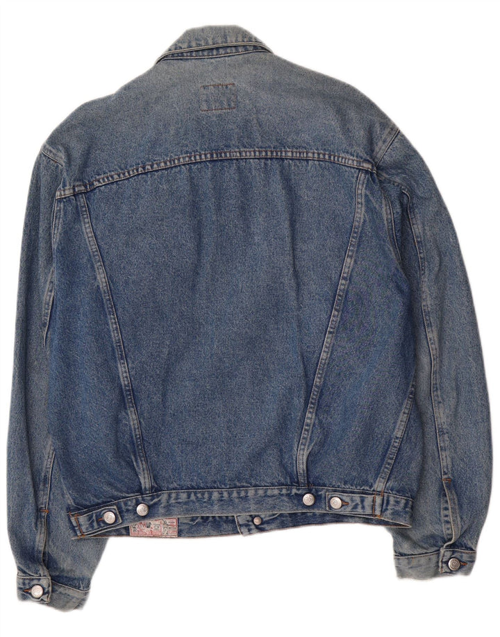 Rifle Herren Jeansjacke UK 40 Große blaue Baumwolle