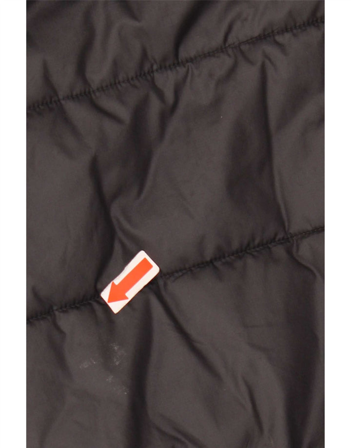 Adidas wattierte Jacke mit Kapuze für Jungen, 11–12 Jahre, schwarzes Polyester