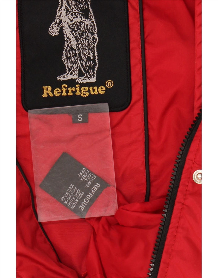 Refrigue Damen-Utility-Jacke UK 10 Small aus rotem Nylon
