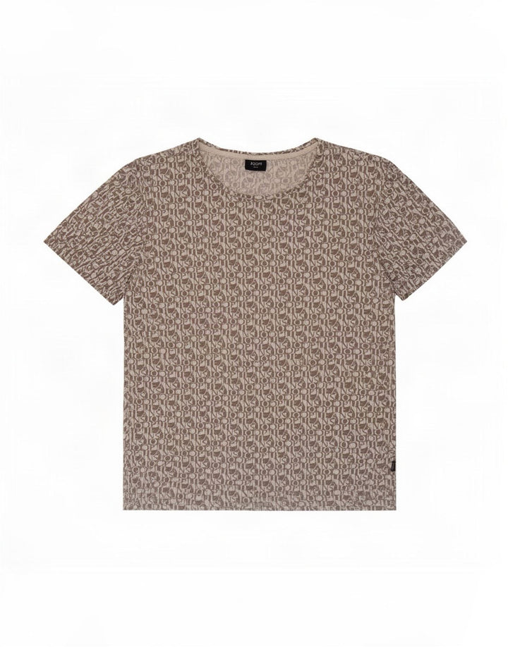 Joop Herren-T-Shirt mit Grafik, mittelgraue Baumwolle