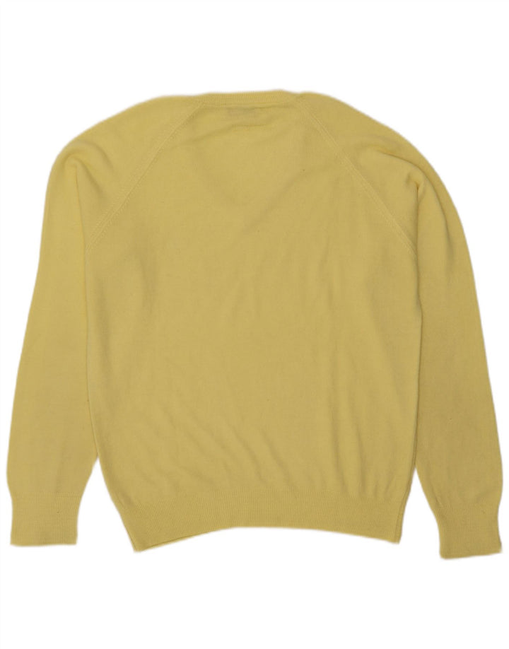 Kappa Herren-Pullover mit V-Ausschnitt, mittelgelbes Acryl
