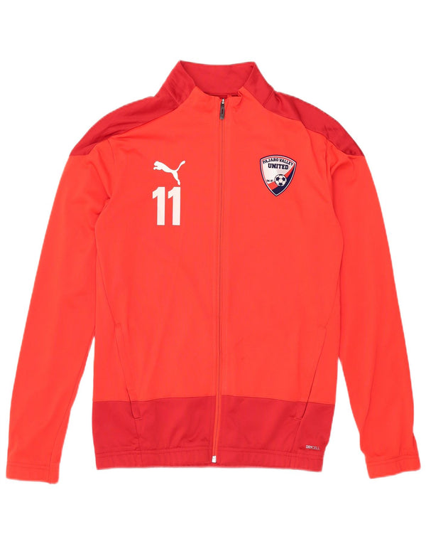 Puma Mens Pajaro Valley United Tracksuit Top Jacket Small Red Colourblock