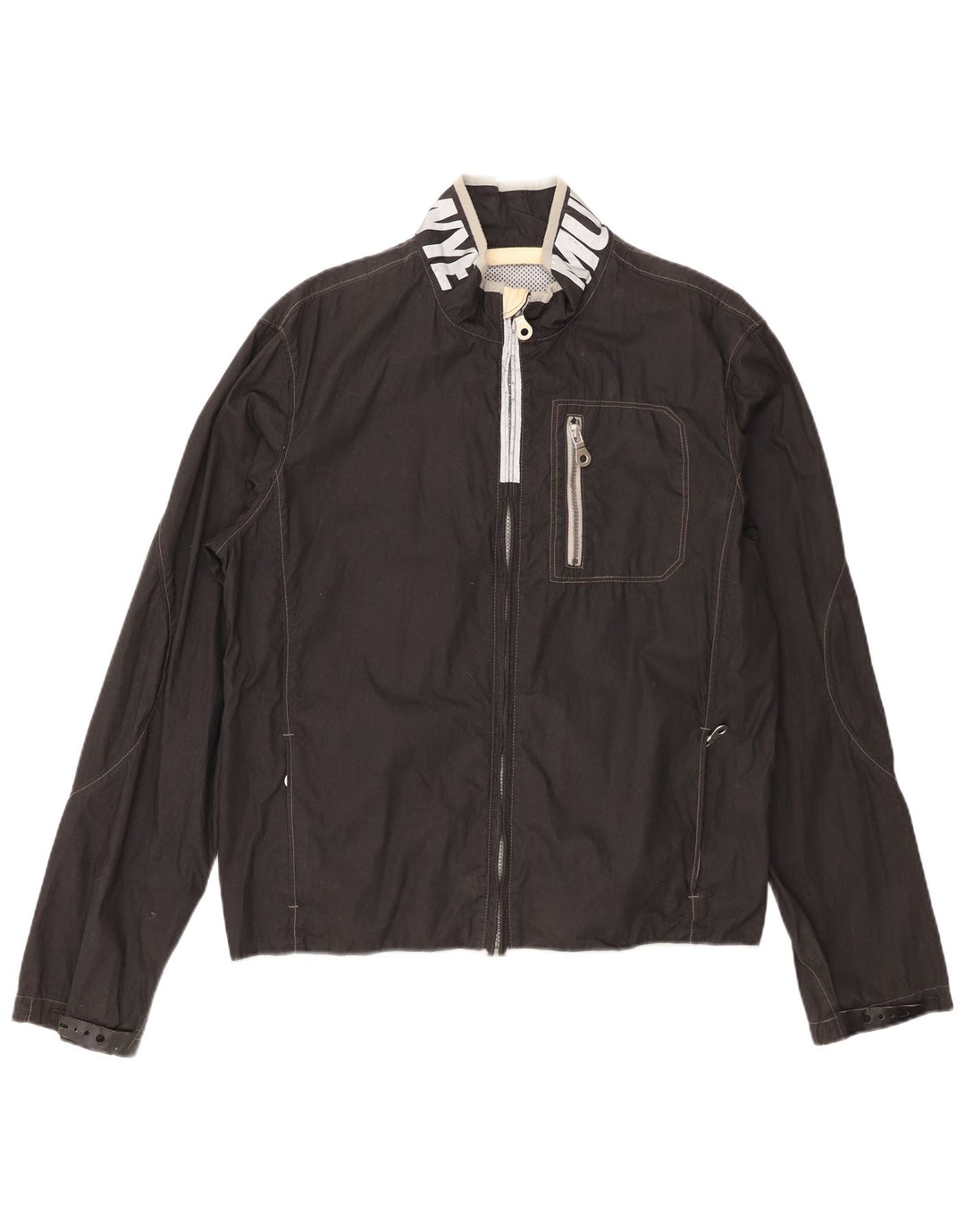 Murphy & Nye Damen Bomberjacke mit Grafik, UK 18 XL, schwarze Baumwolle