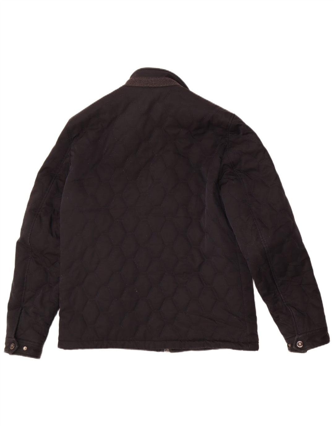 Ted Baker Herren-Steppjacke, Größe 4, groß, schwarzes Polyester