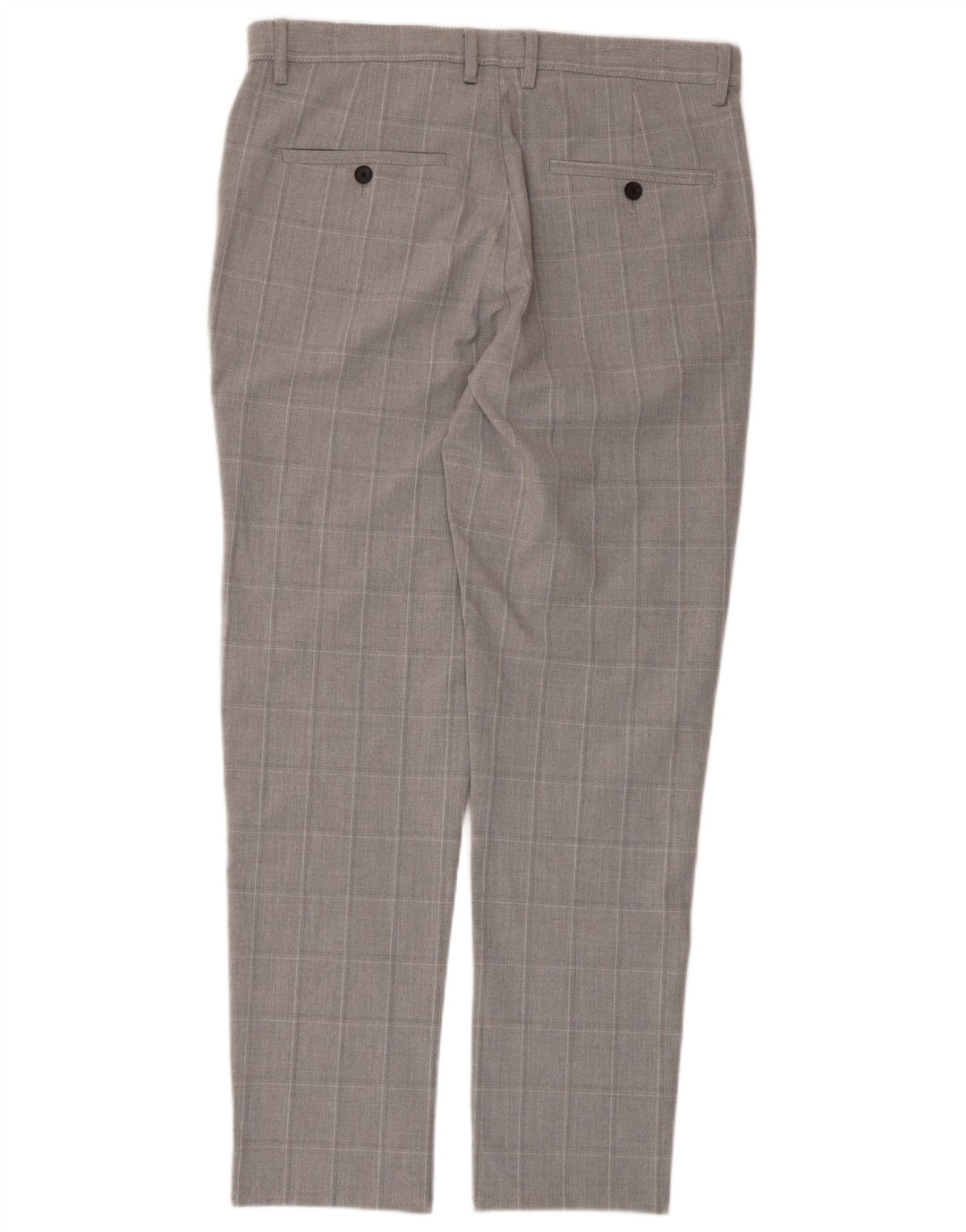 Zara Slim Chino-Hose für Herren, EU 40, mittelgroß, W31, L28, grau kariert