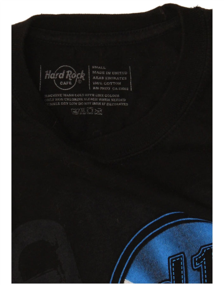 HARD ROCK CAFE Herren Edinburgh Graphic T-Shirt Top Small Schwarz Baumwolle