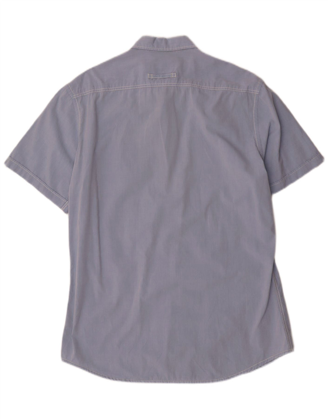 Camel Active Herren-Hemd, tailliert, kurzärmelig, Größe L, Blau