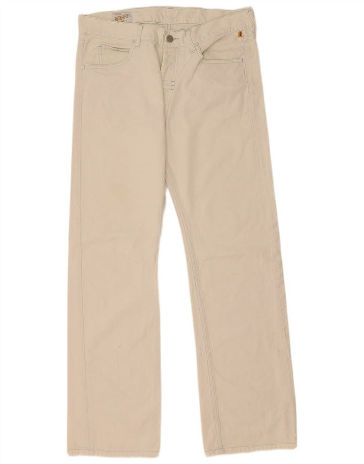 Meltin' Pot Herren Straight Jeans W32 L33 Weiß