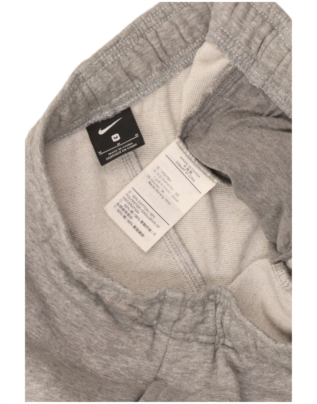 Nike Herren-Trainingshose und Jogger, mittelgraue Colourblock-Baumwolle
