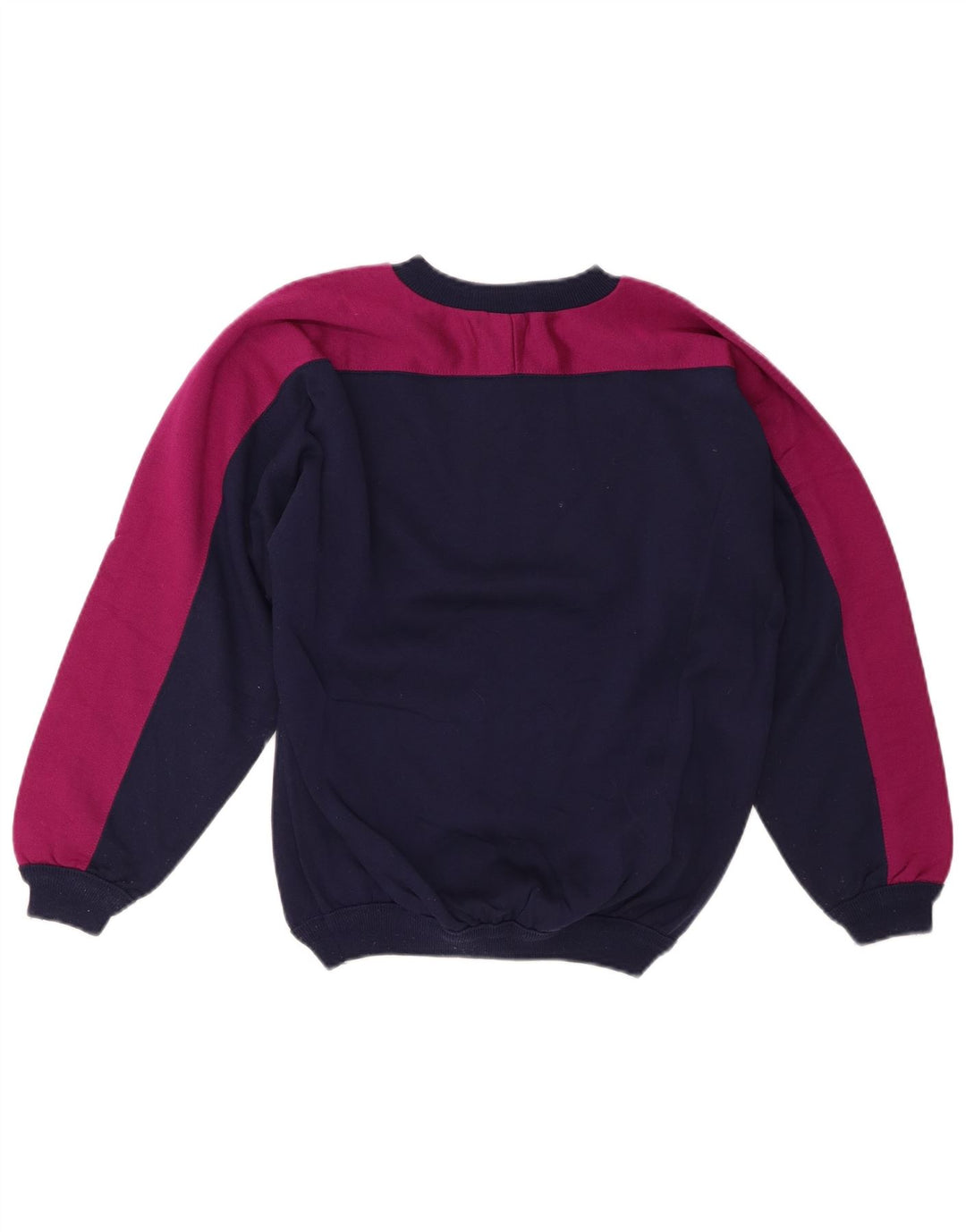 BRUGI Mens Zip Neck Sweatshirt Jumper Small Navy Blue Colourblock
