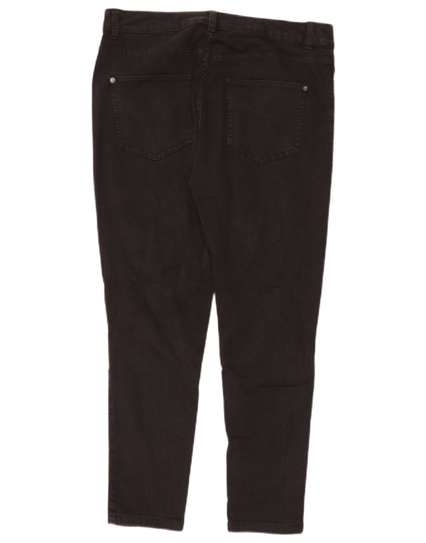 Marks & Spencer Damen Super Skinny Jeans UK 14 Large W32 L26 Schwarze Baumwolle