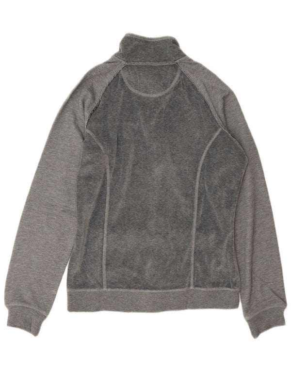 Champion Damen Heritage Fit Velours-Trainingsoberteil, Jacke, UK 14, Mittelgrau