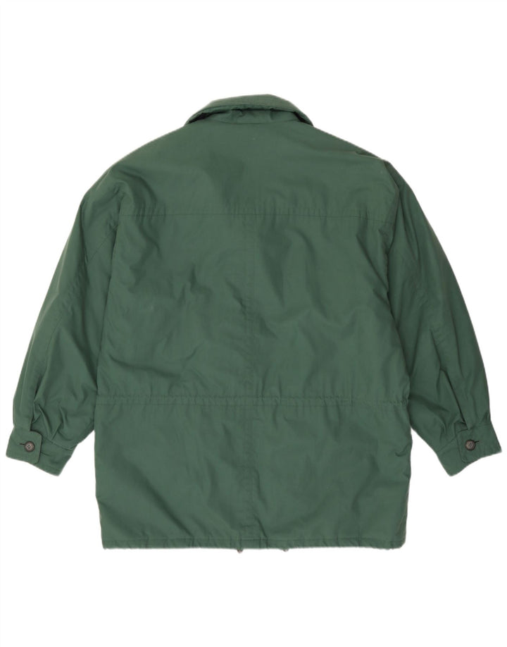 Angelo Litrico Herren Loose Fit Wattierter Mantel IT 58 Mittelgrüne Baumwolle