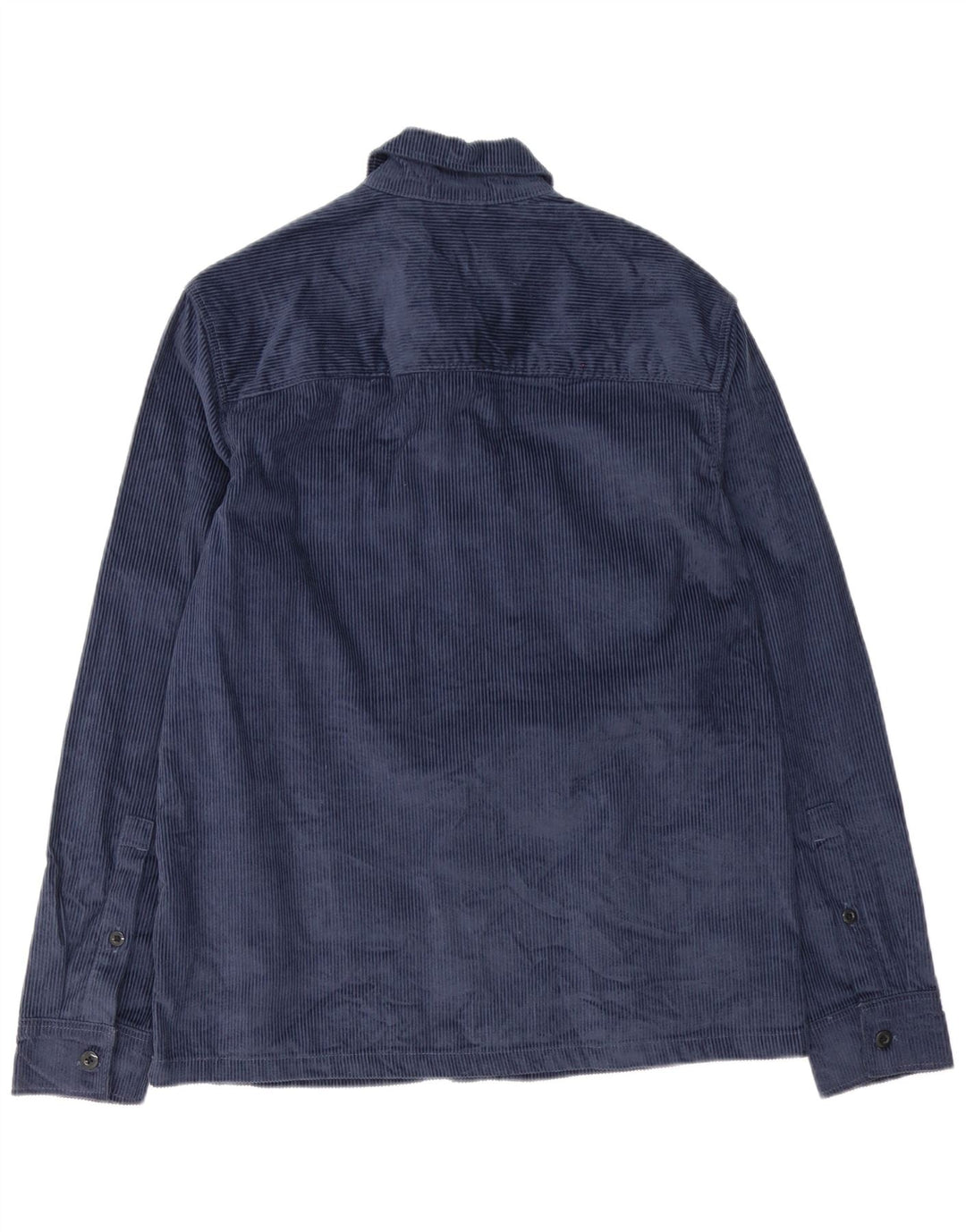 Dickies Herren-Cordhemd aus mittelblauer, marineblauer Baumwolle