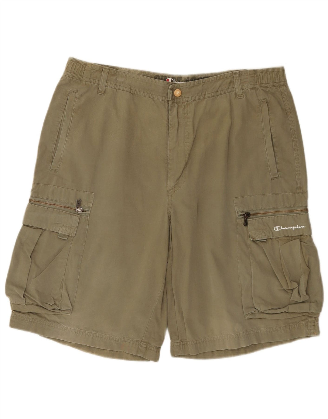 CHAMPION Herren Cargoshorts XL W38 Khaki Baumwolle