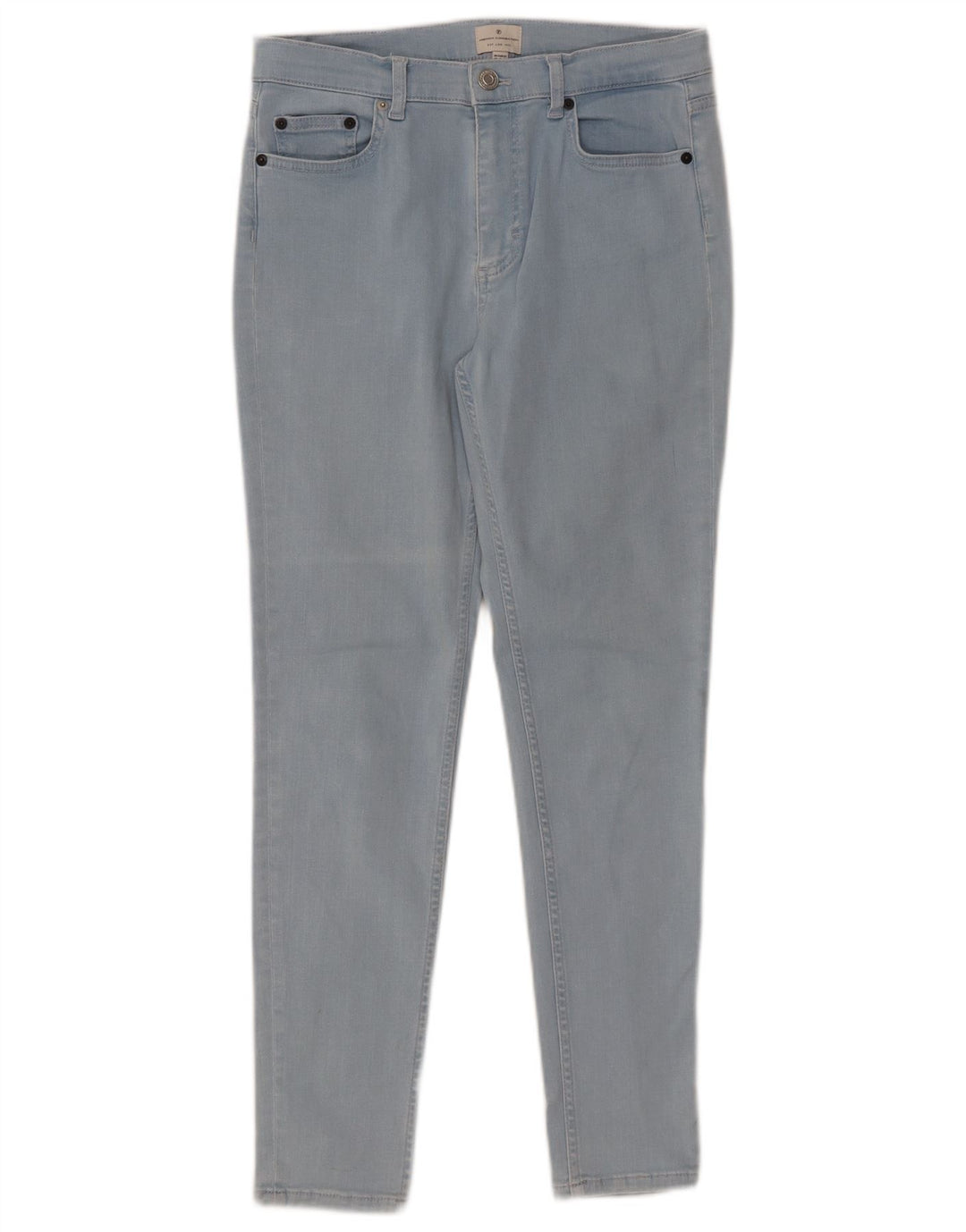 FRENCH CONNECTION Damen Slim Jeans UK 12 Medium W30 L28 Blaue Baumwolle