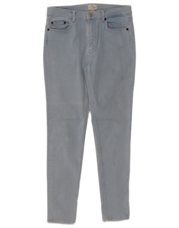 FRENCH CONNECTION Damen Slim Jeans UK 12 Medium W30 L28 Blaue Baumwolle