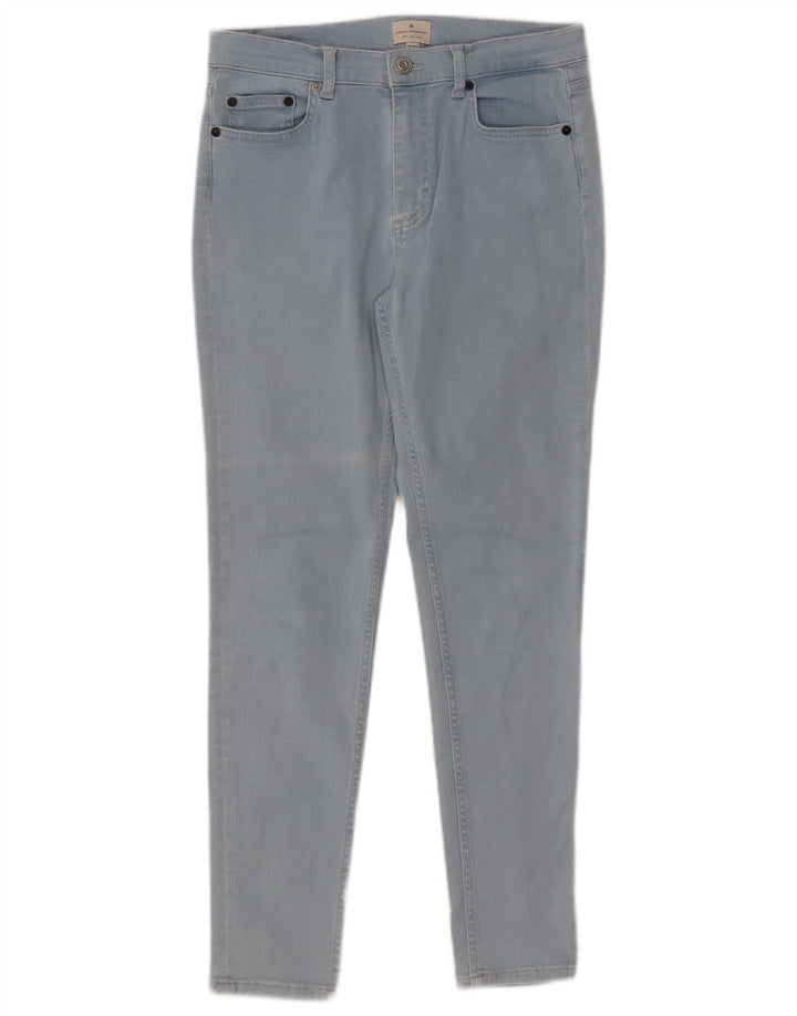 FRENCH CONNECTION Damen Slim Jeans UK 12 Medium W30 L28 Blaue Baumwolle