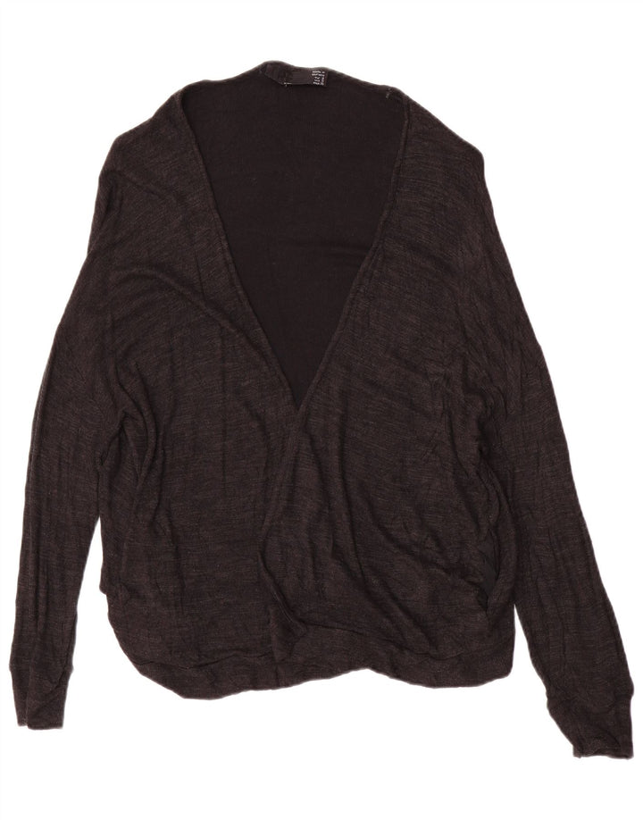 Offener Strickjackenpullover für Damen von Zara, Gr. 10, klein, Grau