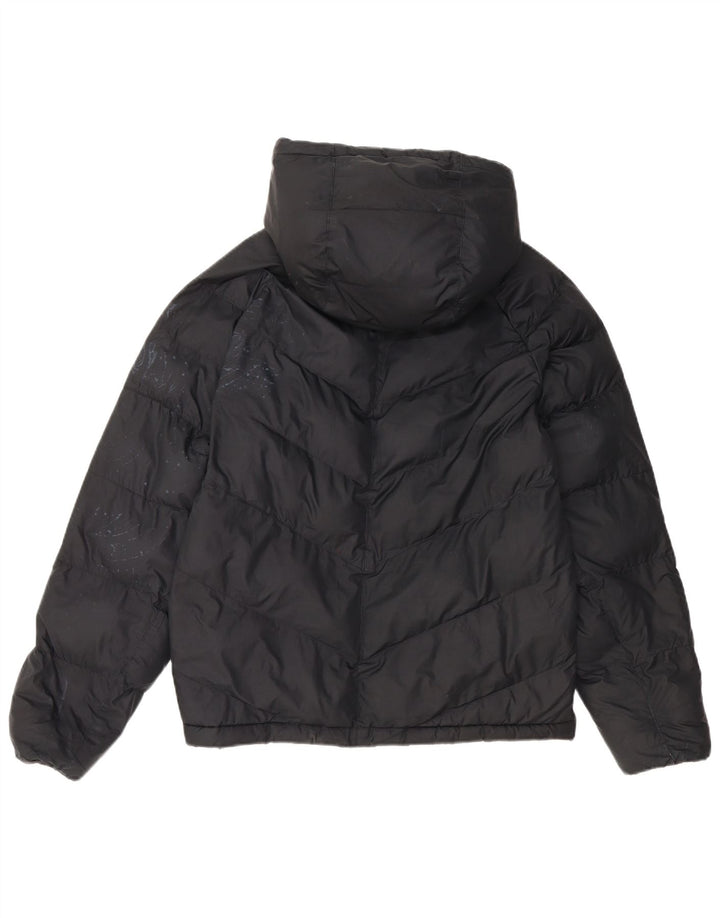 Nike Wattierte Jacke mit Kapuze für Jungen, 13–14 Jahre, XL, schwarzes Polyester