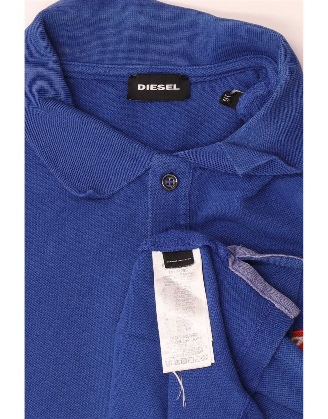 Diesel Jungen Poloshirt 15–16 Jahre, blaue Baumwolle