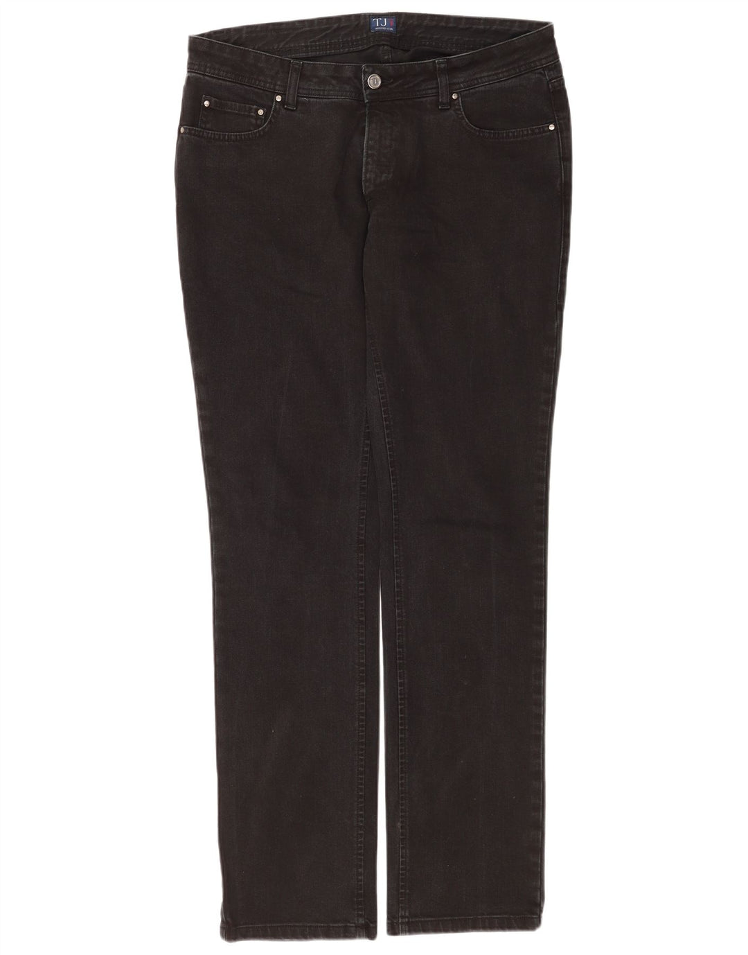 Trussardi Damen Slim Jeans W31 L33 Schwarze Baumwolle