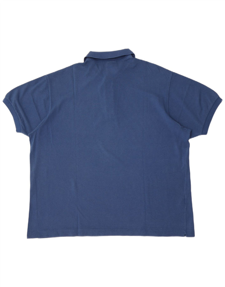 Lacoste Herren Poloshirt Größe 9 4XL Blaue Baumwolle