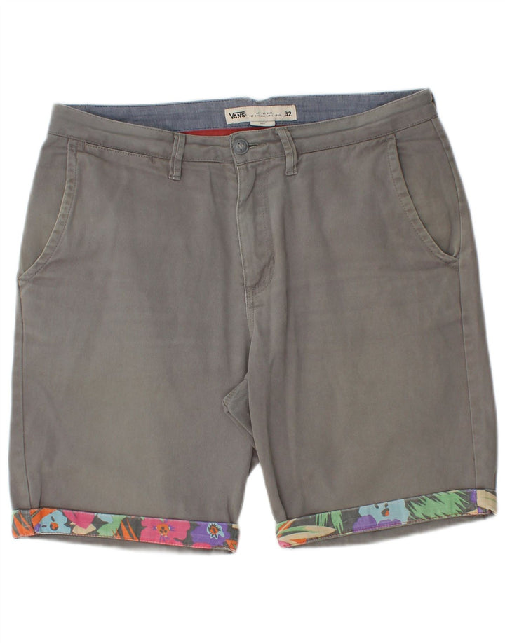 Vans Herren Chinoshorts W32 mittelgraue Baumwolle
