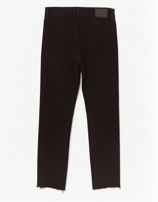 Levi's Damen Crop Slim Skinny Jeans W27 L25 Schwarz Baumwolle