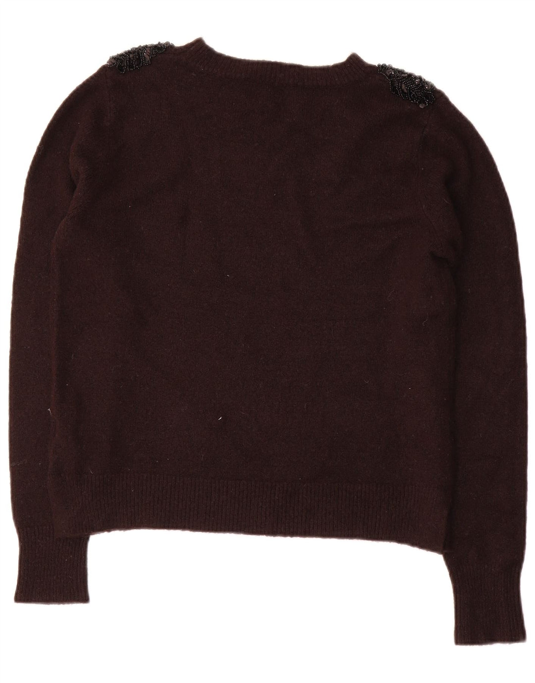 Oasis Damen Pullover mit bauchfreiem U-Boot-Ausschnitt, Gr. 14, Mittelschwarz, Polyacryl