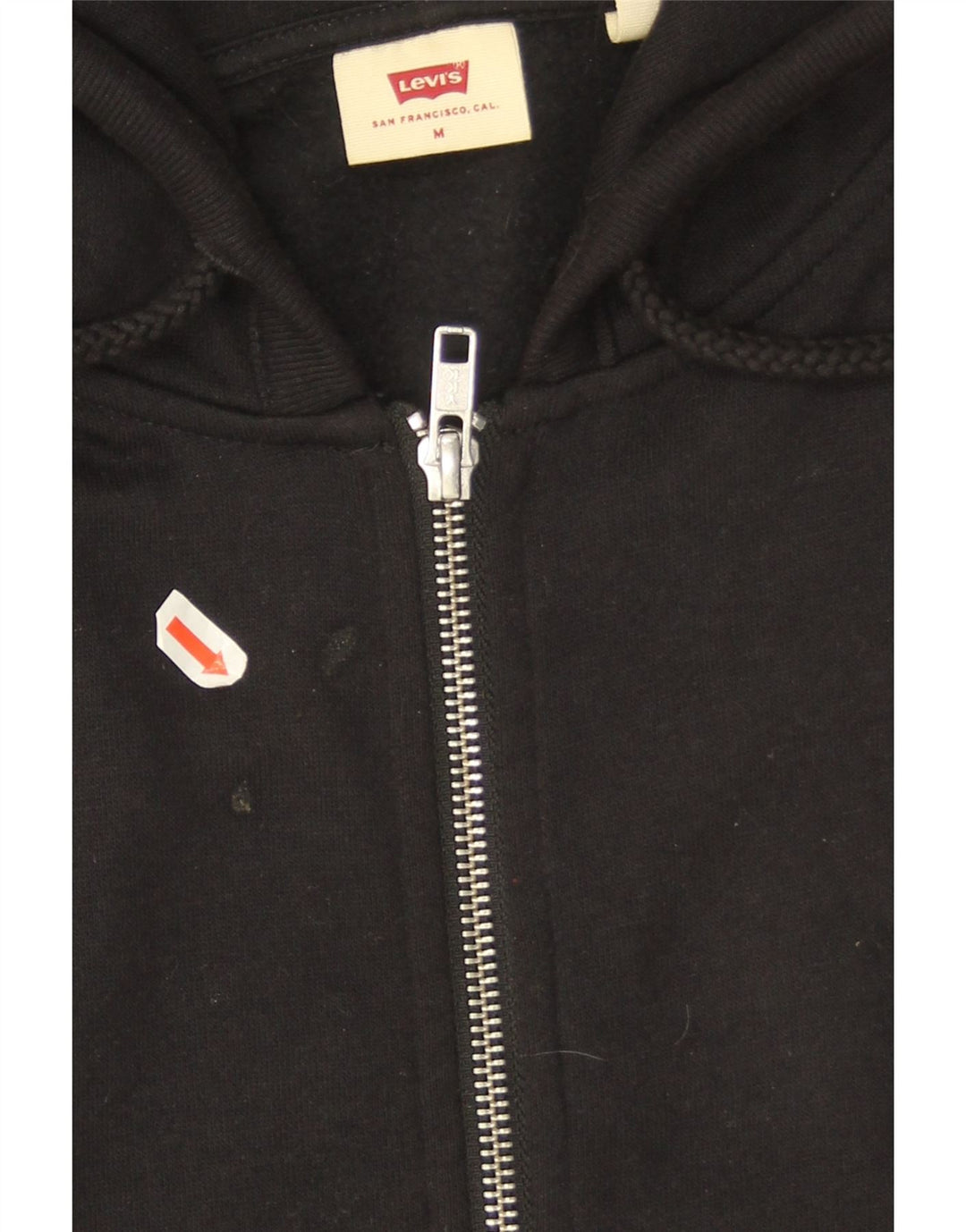 Levi's Herren-Kapuzenpullover mit Reißverschluss, mittelschwarz