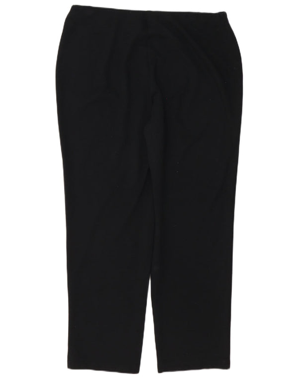 Marks & Spencer Damen Gerade Freizeithose UK 16 Large W36 L28 Schwarz