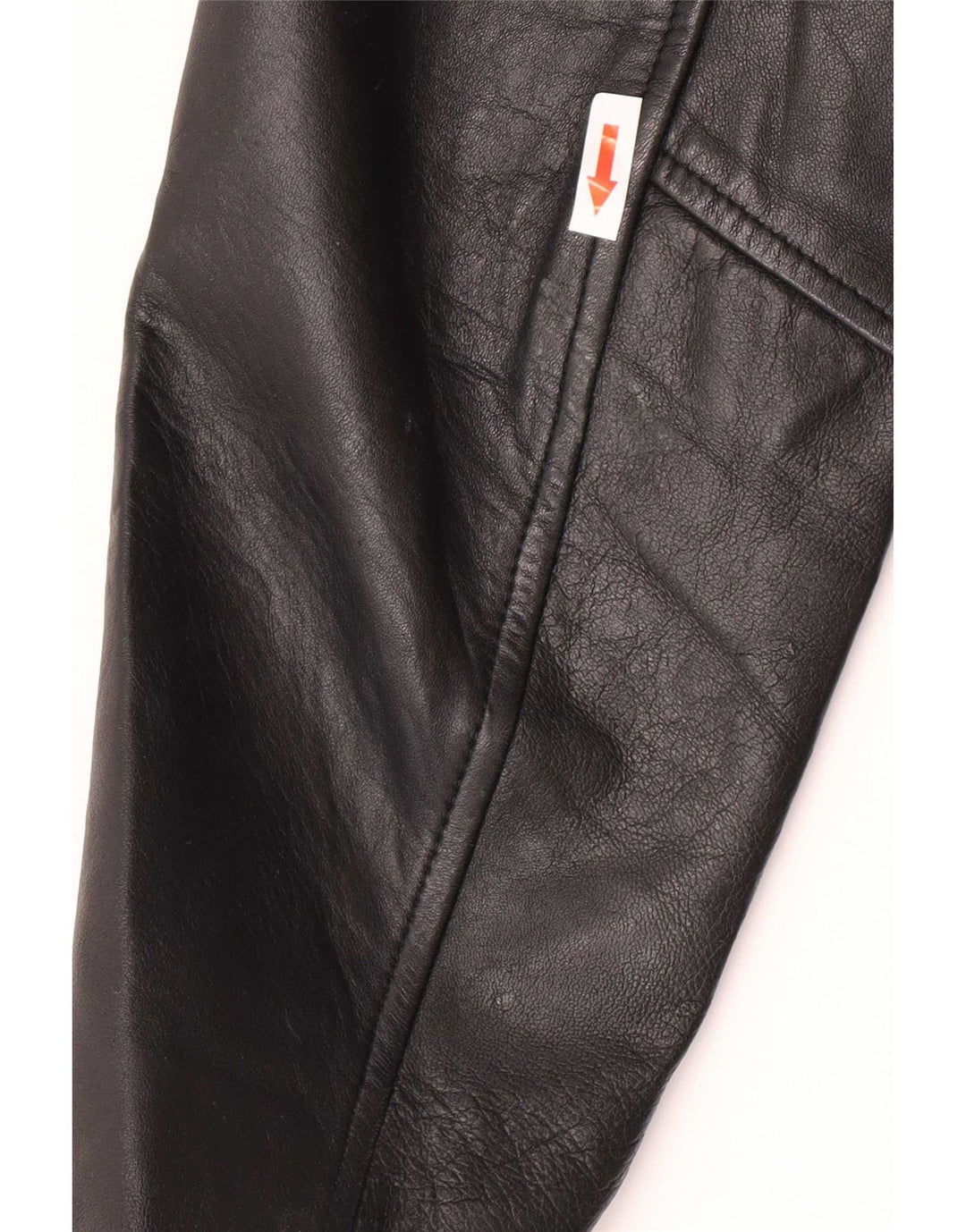 Heeli Damen-Blazer aus Leder mit 5 Knöpfen, Gr. 16, Schwarz