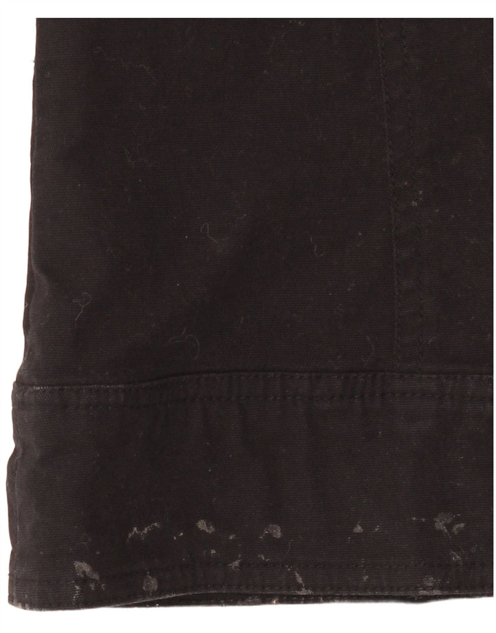 Modana Damen Cargohose UK 10 Small Schwarz Baumwolle