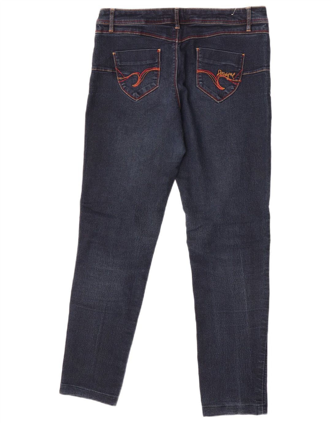 Desigual Damen Skinny Jeans W34 L29 Blau