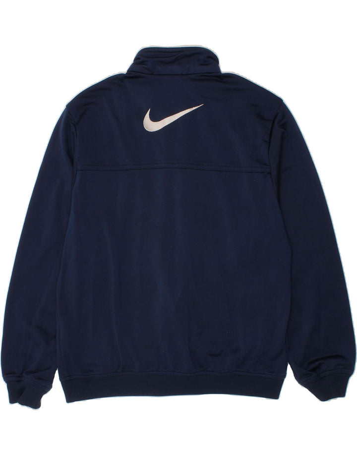 NIKE Boys Graphic Tracksuit Top Jacket 10-11 Years Medium Navy Blue Vintage Nike and Second-Hand Nike from Messina Hembry 